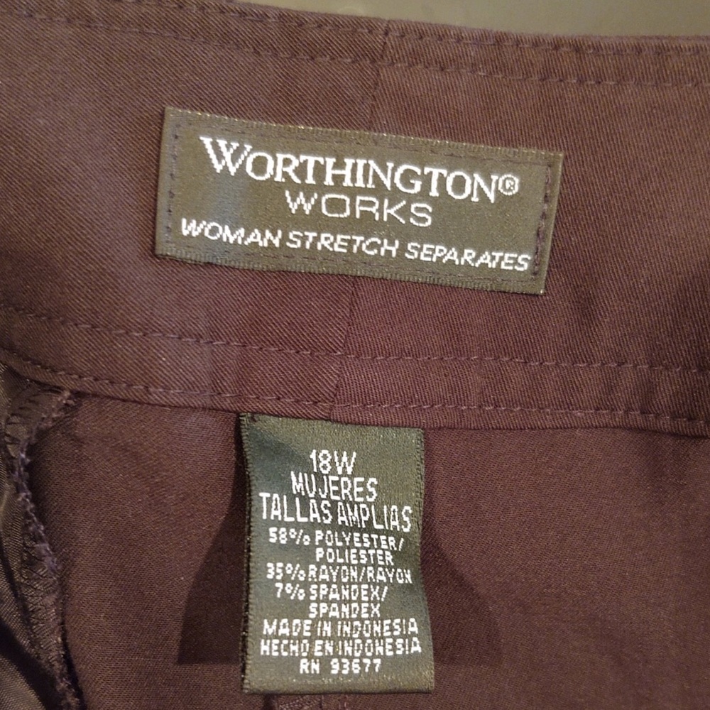 Worthington Black Dress Pants - 18W - Picture 4 of 4